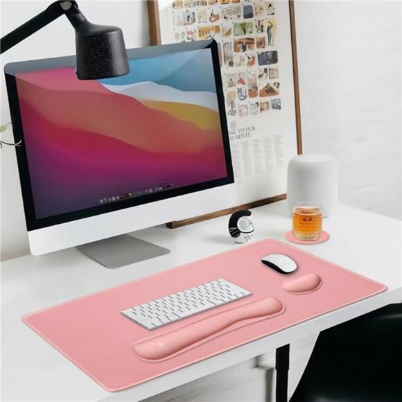 4-in-1 Large Mouse Pad, Keyboard Wrist Rest Pad & Wrist Support Mousepad Set - Picture 7 of 8